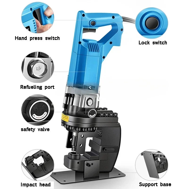 Piercing Press  Electric Hydraulic  Puncher Copper Aluminium Plate Hole Opener Drilling Machine