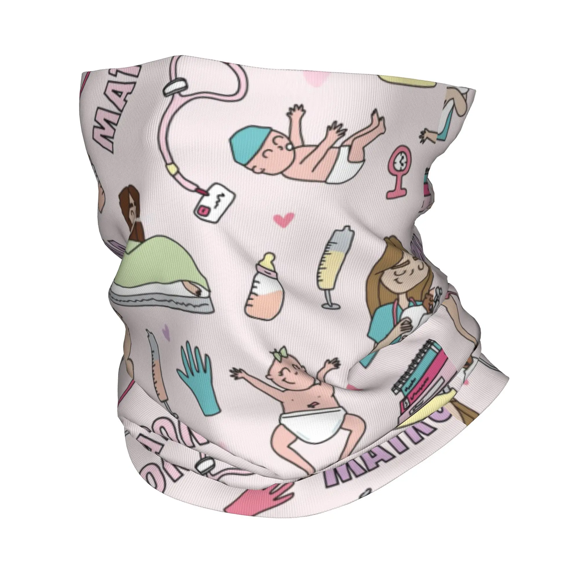 Enfermera En Apuros Doctor Nurse Medicine Neck Gaiter Women Men UV Protection Winter  Bandana Scarf for Ski