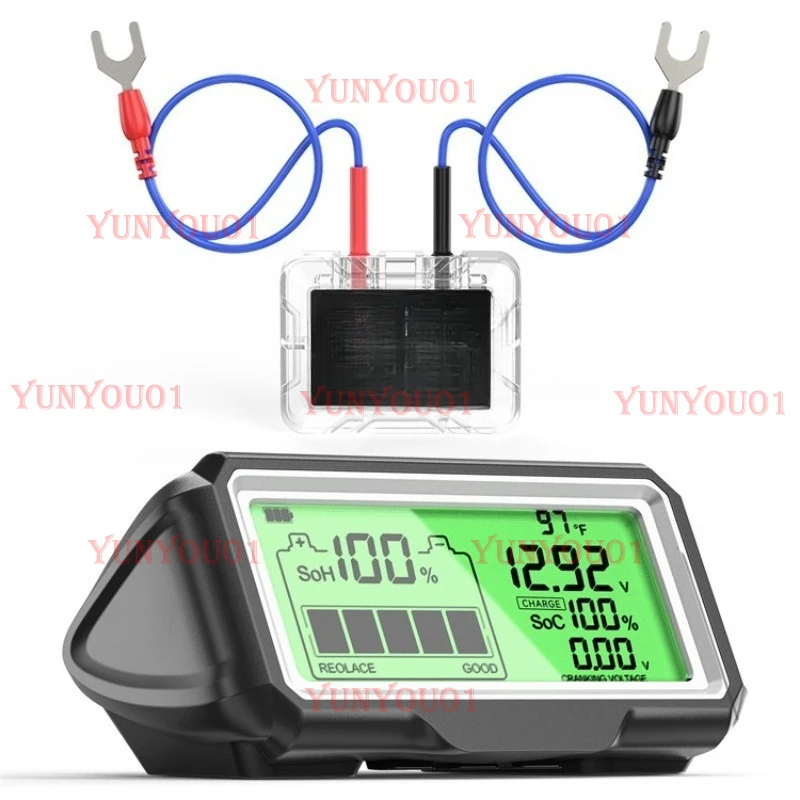 12V LED Car Battery Tester Rechargeable Battery Analysis Tool