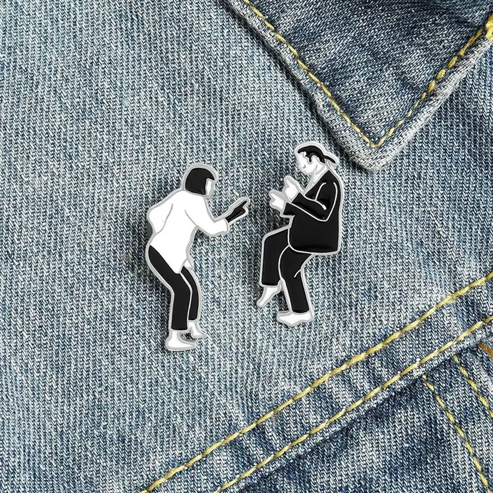 Gift for Kids Badge Pin Collar Brooch Travel Commemorative Pulp Fiction Lapel Brooch Funny Brooches Enamel Pin Brooches Pin