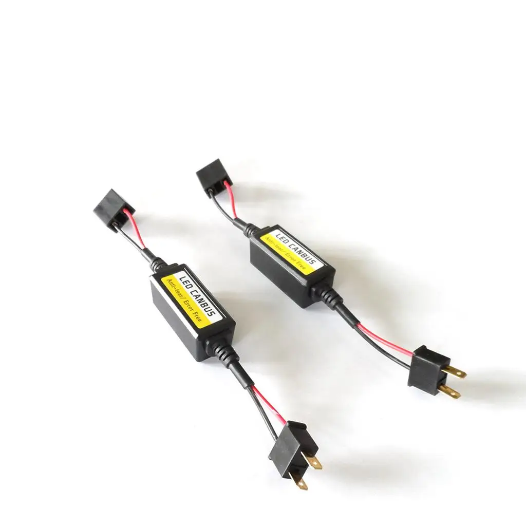 

Headlight Warning Kit LED Load Resistor Adapter Error Canceller Decoders for Auto Headlight Bulb H7 H4 H11