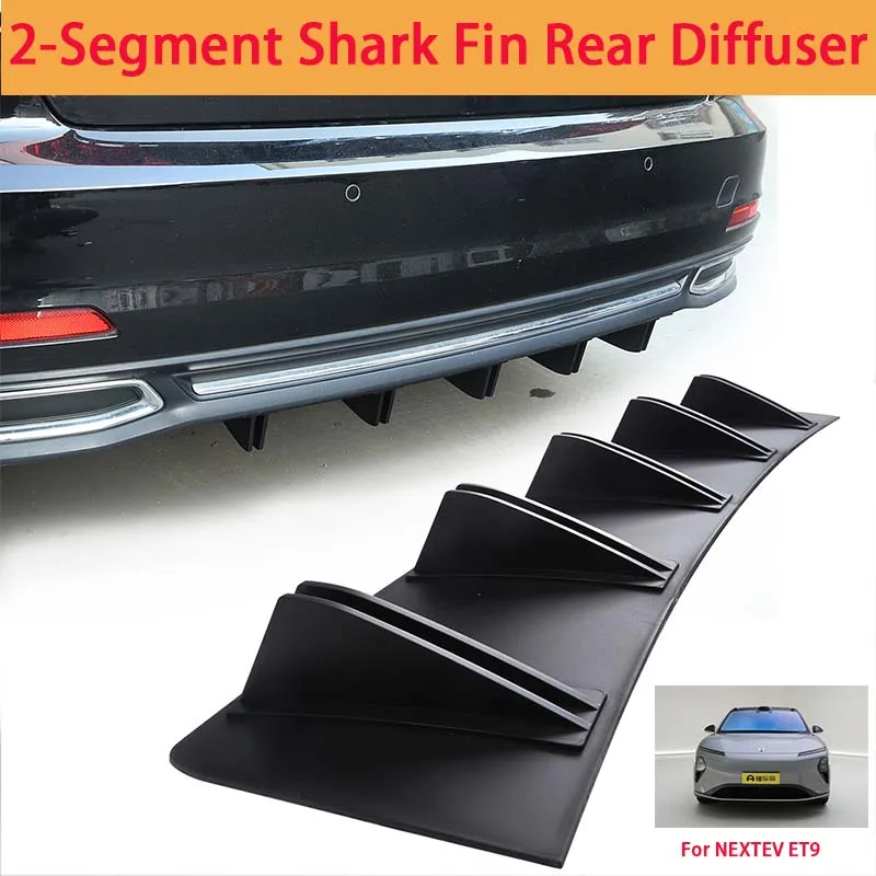 For NEXTEV ET9 Shark Fin Rear Diffuser Split Chassis Spoiler Auto Aerodynamic Parts Aerodynamic Modification