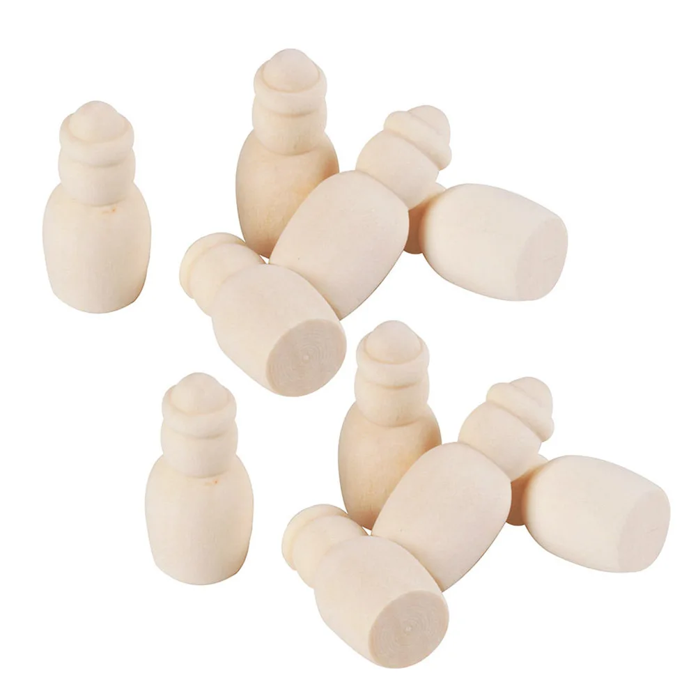 20Pcs Colorful Mini Wooden Ornaments DIY Doodle Crafts for Kids Handmade Art Projects Home Decor Wall Window Table Decoration