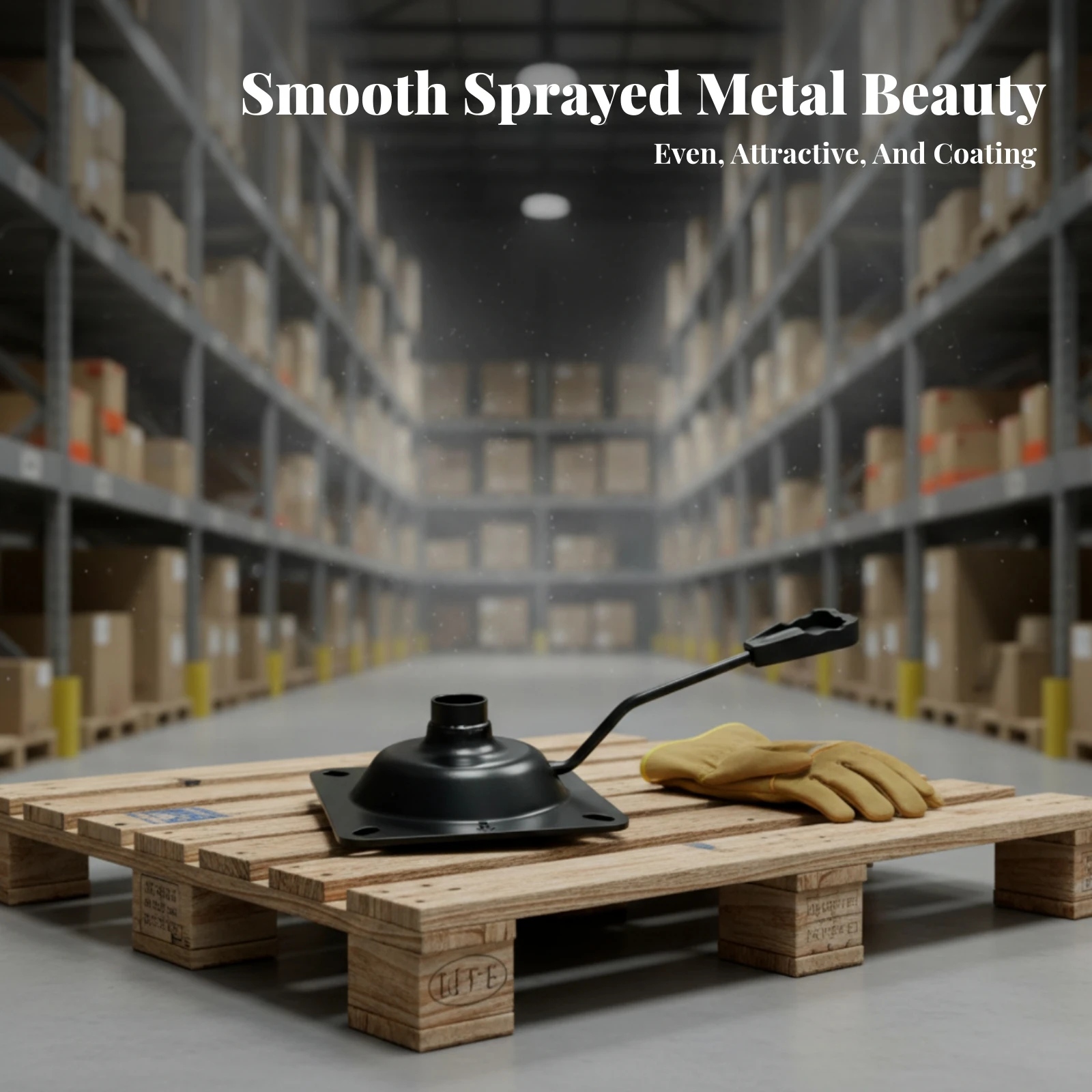 Mounting Plate Furniture Part Heavy Duty Chair Base Powder-Coated Rounded Corners