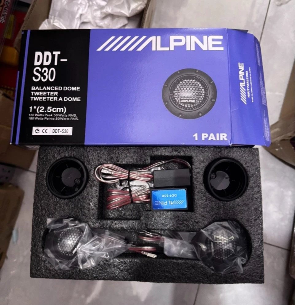 DDT-S30 25mm 1" 360W Altavoces de cúpula de alta potencia para coche, altavoces estéreo con crossovers