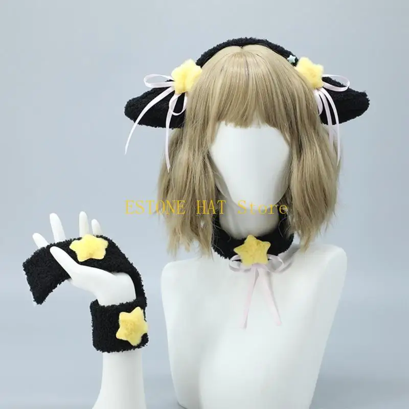 49mf Cosplay Hairhoop Festival cabelos orelha Festival cabeça Lolitastyle Costom Acessórios Girl feminina
