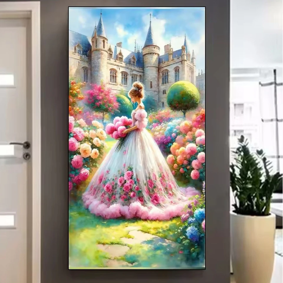 

5D DIY алмазная живопись новый продукт набор для вышивки крестом женское красивое длинное платье полная Алмазная мозаика украшение для вышивки