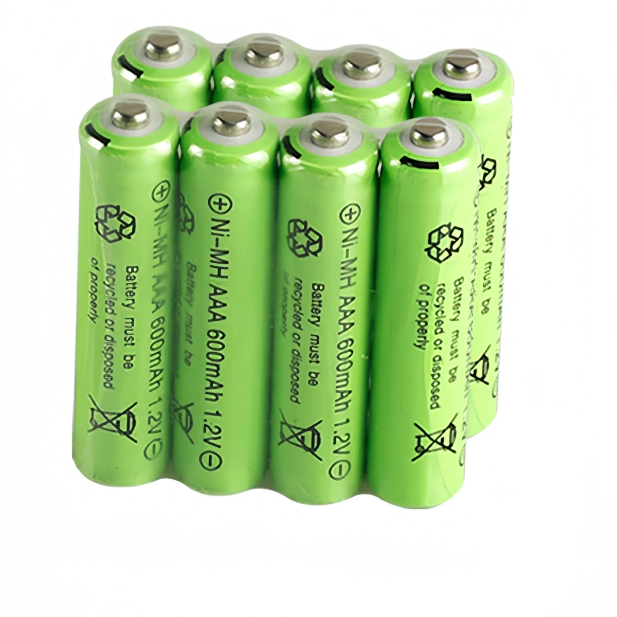 8 sztuk/partia 1.2v 600mah AAA pilot zabawka akumulator NI-MH akumulator