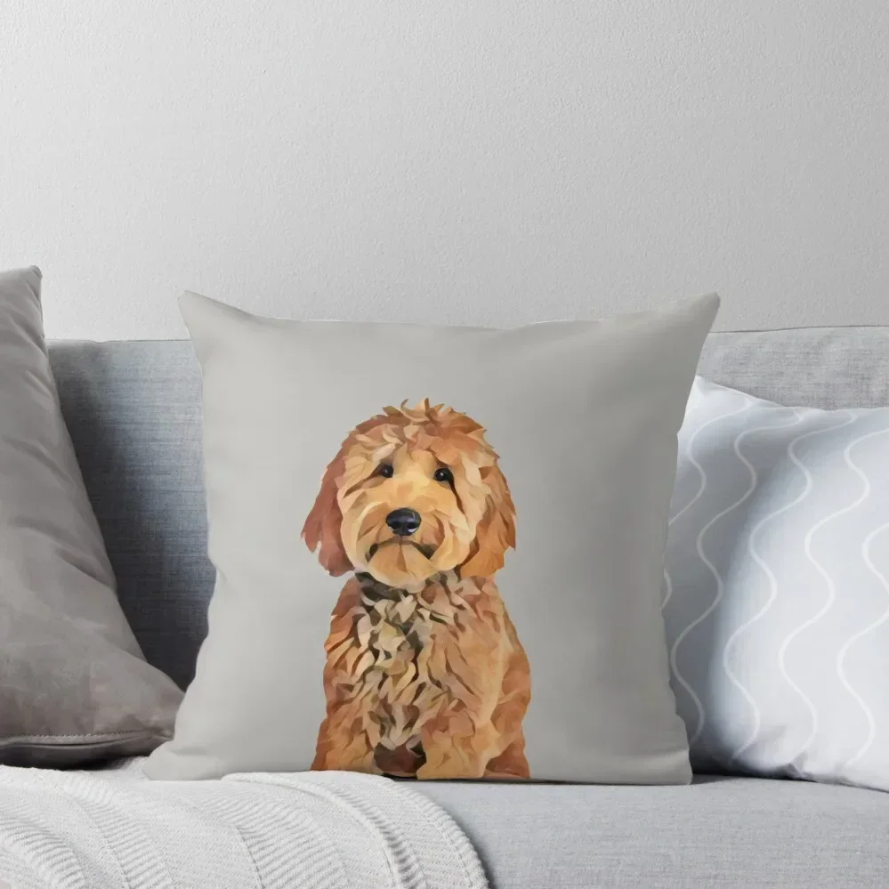 Standard Goldendoodle Throw Pillow Cushion Cover For Sofa Embroidered Cushion Cover christmas supplies Throw Pillow pillow