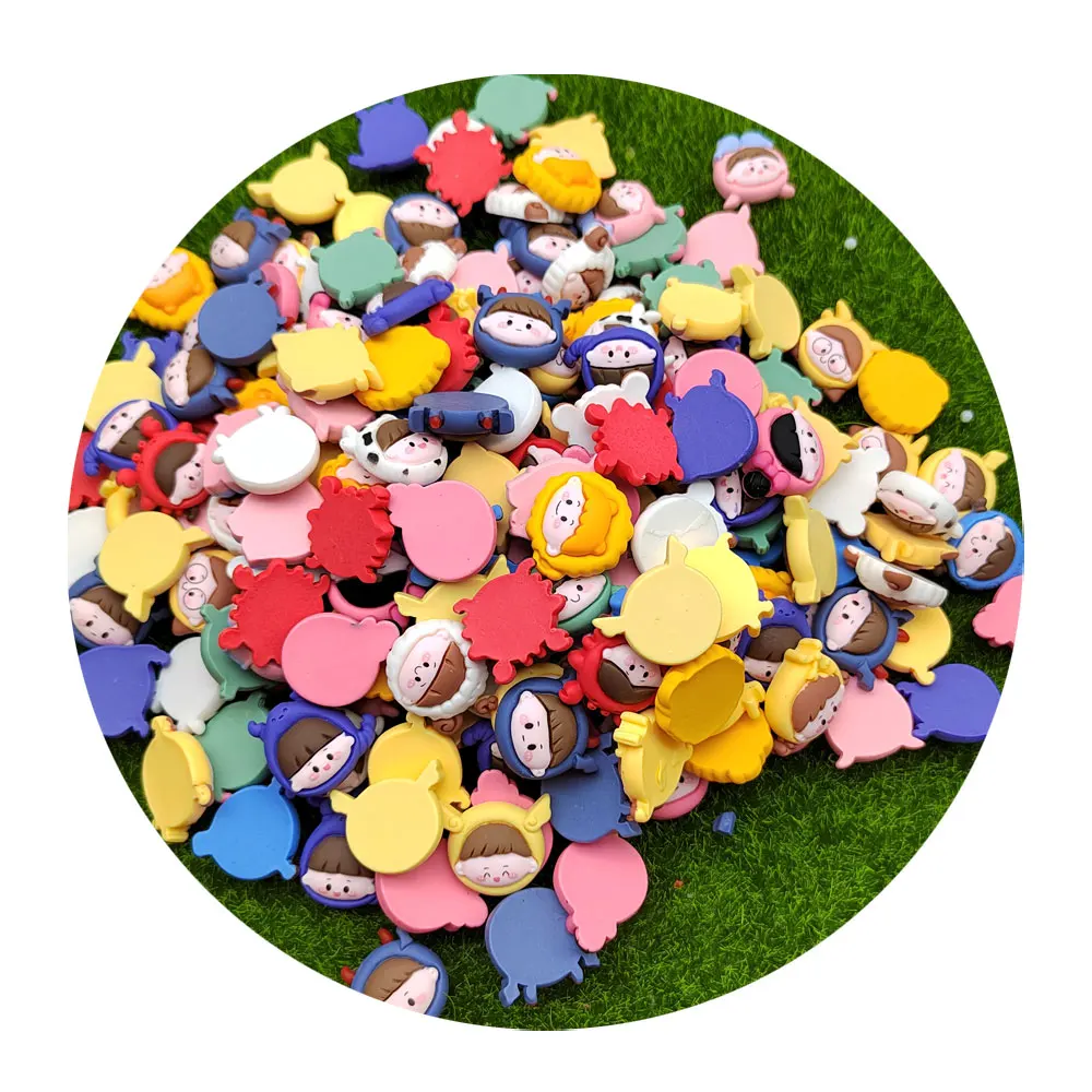 Mix Designs Cartoon Princess Head Flat back Resin Cabochon Embellishments For Scrapbooking Craft DIY Decoration Accessories