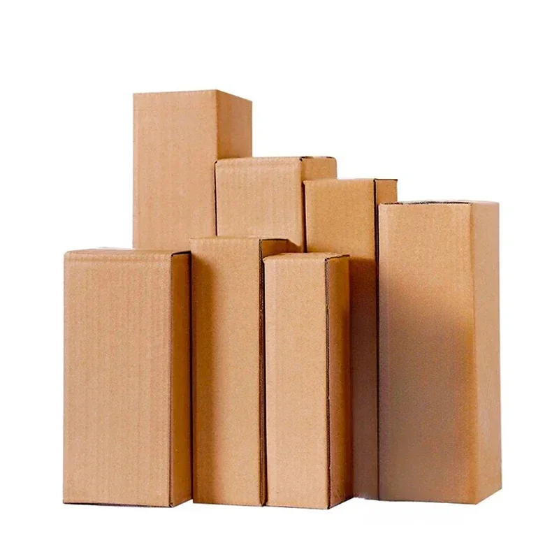 10pcs Long Express Cardboard Box Thick Hard 3-layer Corrugated Paper Packing Box Rectangular Water Cup Umbrella Packaging Boxes