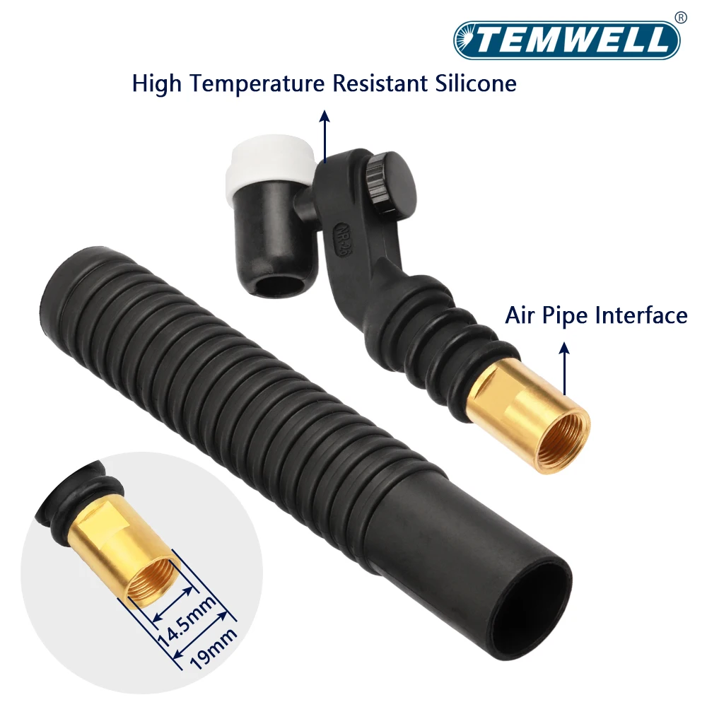 NR26 Argon Air Cooled  250A Tig Torch Head Swivel Welding Body 360° Swivel Rotate Spin Neck Head  For WP26 Gss Welding Torch - view 3