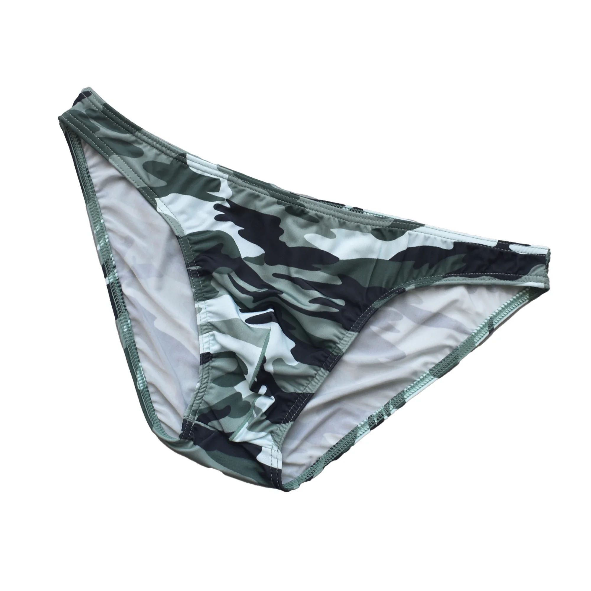 

Men's Breathable Bulge Pouch Briefs Ropa Interior Hombre Underpants Low Rise Soft Bikini Panties Sexy Male Camouflage Underwear