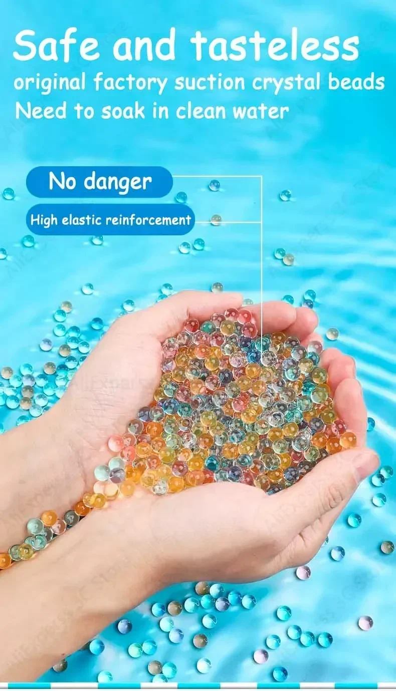 50000 7-8 مللي متر الناسف هلام بندقية الذخيرة لكرات الطلاء مسدس لعبة البنادق كرة الماء الخرز AK47 Gelblast M416