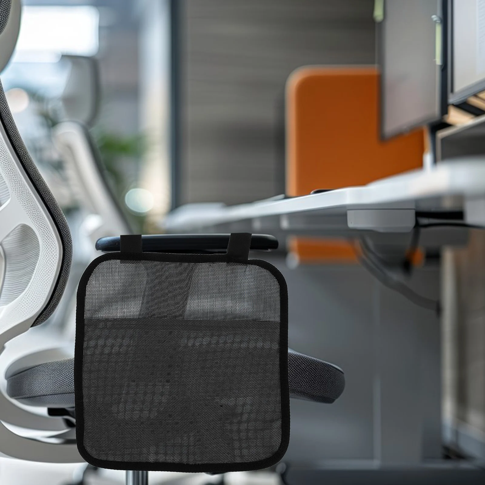 

Office Chair Side Organizer Bag Hanging Storage Pouch Universal Fit for Magazines Gadgets Chair Accessories Armrest Organizer