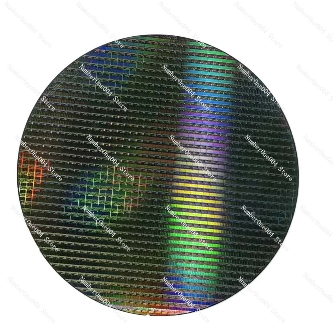 12 Inch CPU Wafer Silicon Science Technology Pendulum Piece Birthday Gift Photoetching Circuit Chip Semiconductor Silicon Wafer