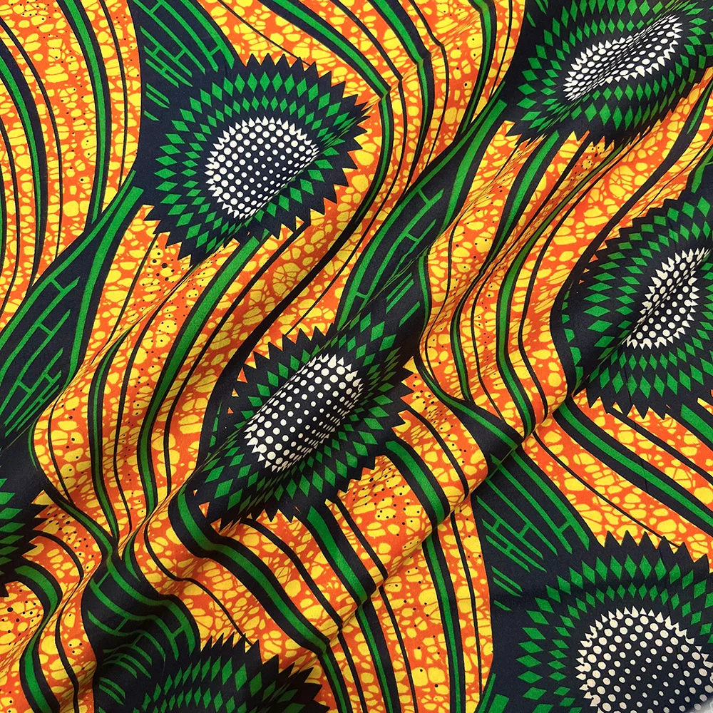 6 ياردة أنقرة الشمع النسيج 2025 جودة عالية قماش طباعة الشمع الأفريقي الأفريقي مضمون حقيقي الشمع الحقيقي