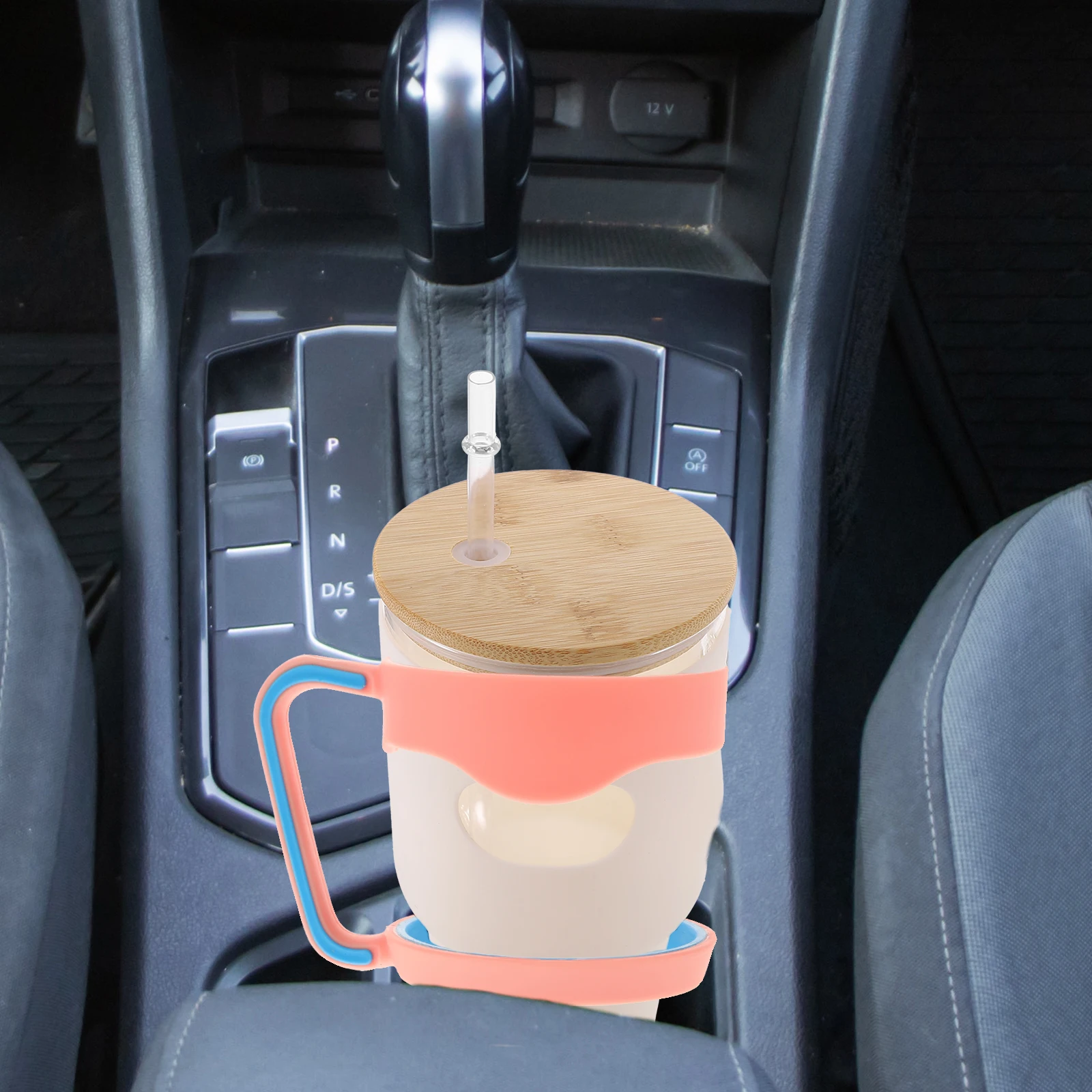 

Car Cup Holder Comfortable Tumbler Handle Handles Stainless Steel Lightweight Tumblers Bottle Ergonomic Vehicle