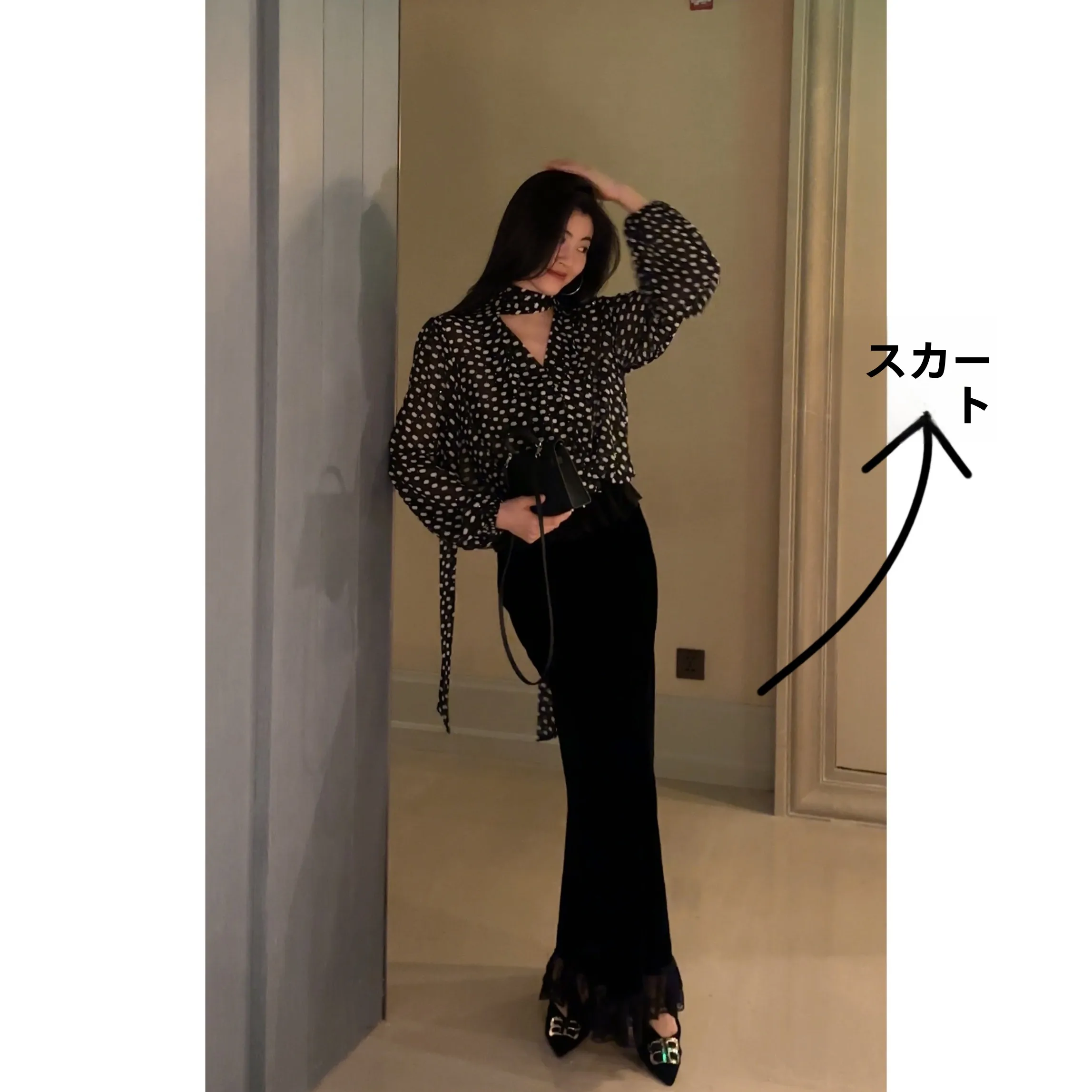 

NCOU Winter 2024 Lace Splicing Design f Skirt High Waist Slim Fit Long Skirt Women's Faion Chinoiserie Sle