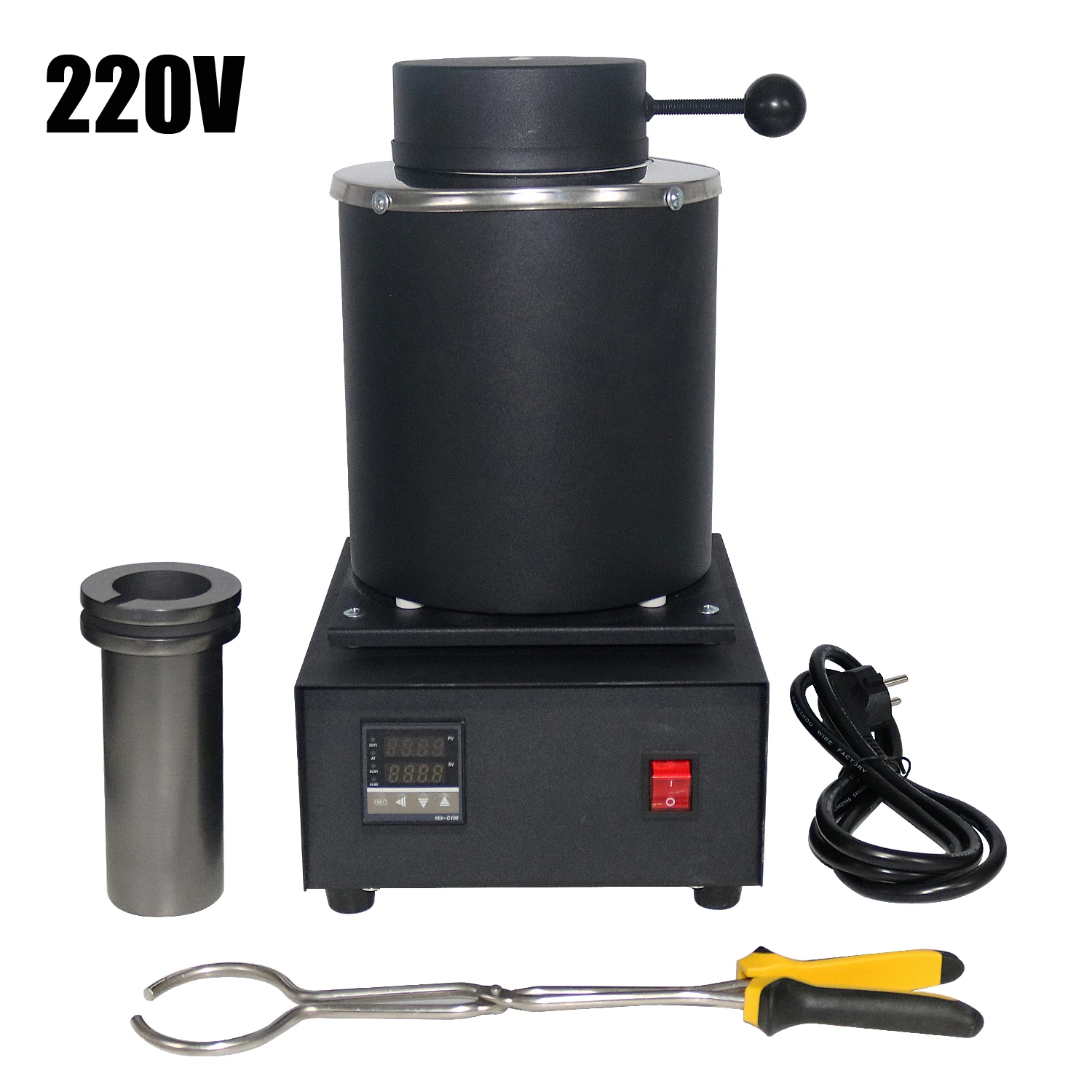 2 kg 3 kg 1400 W digitale goudsmeltoven 1100 ℃   Raffinage van edelmetaal zilver koper aluminium sieraden gietgereedschap apparatuur