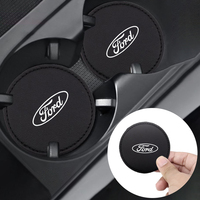 Car Water Cup Coaster Non-slip Waterproof Pad For Ford Focus Mondeo Kuga Fiesta MK7 Escort Explorer Edge 2 4 MK2 MK4 Accessories