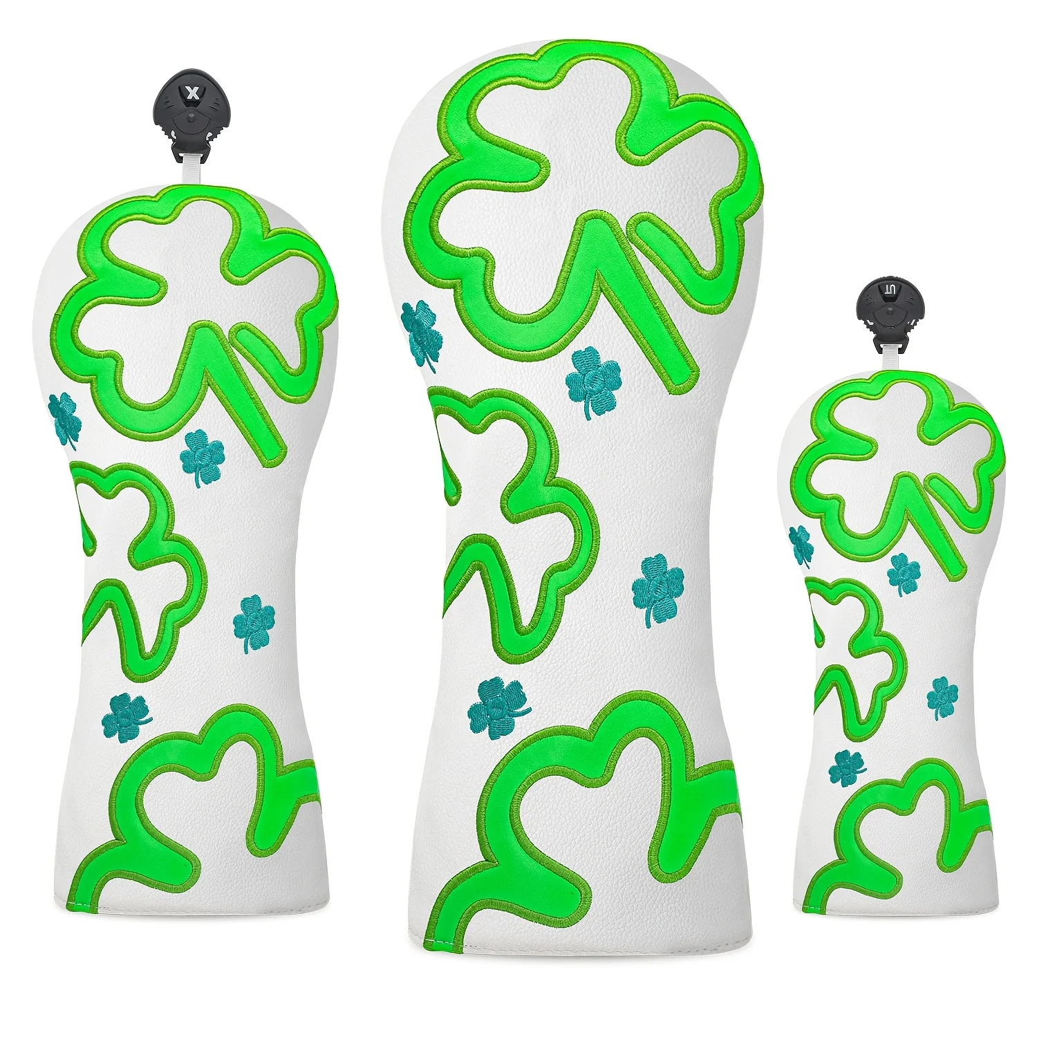 

Чехол для гольф-клюшек Trifolium (1 шт./3 шт.) с 3 дизайнами, совместимый с головками драйверов, фервейных и гибридных клюшек, защита для деревянных клюшек