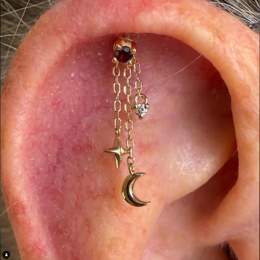AIDE 1 Stück 925 Sterling Silber Ersatzteile Ketten Teil für Ohrstecker Piercing Creolen Tropfenohrring Damen Edlen Schmuck Geschenk – Detail 4