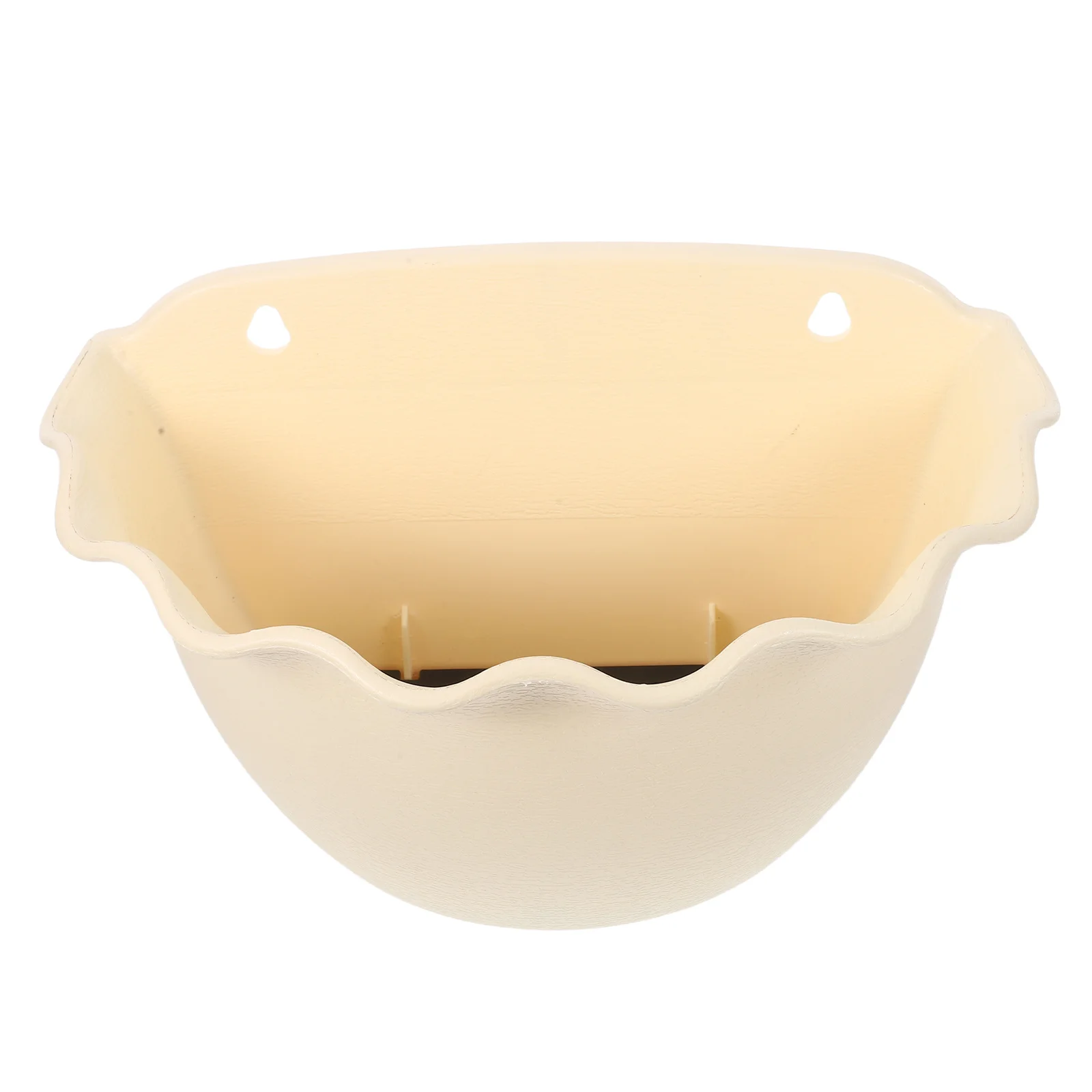 

Semi-Circular Plastic Planter Wave Style Wall Hanging Flowerpot For Home Indoor Outdoor Use Garden Wall Planter Hanging Planters