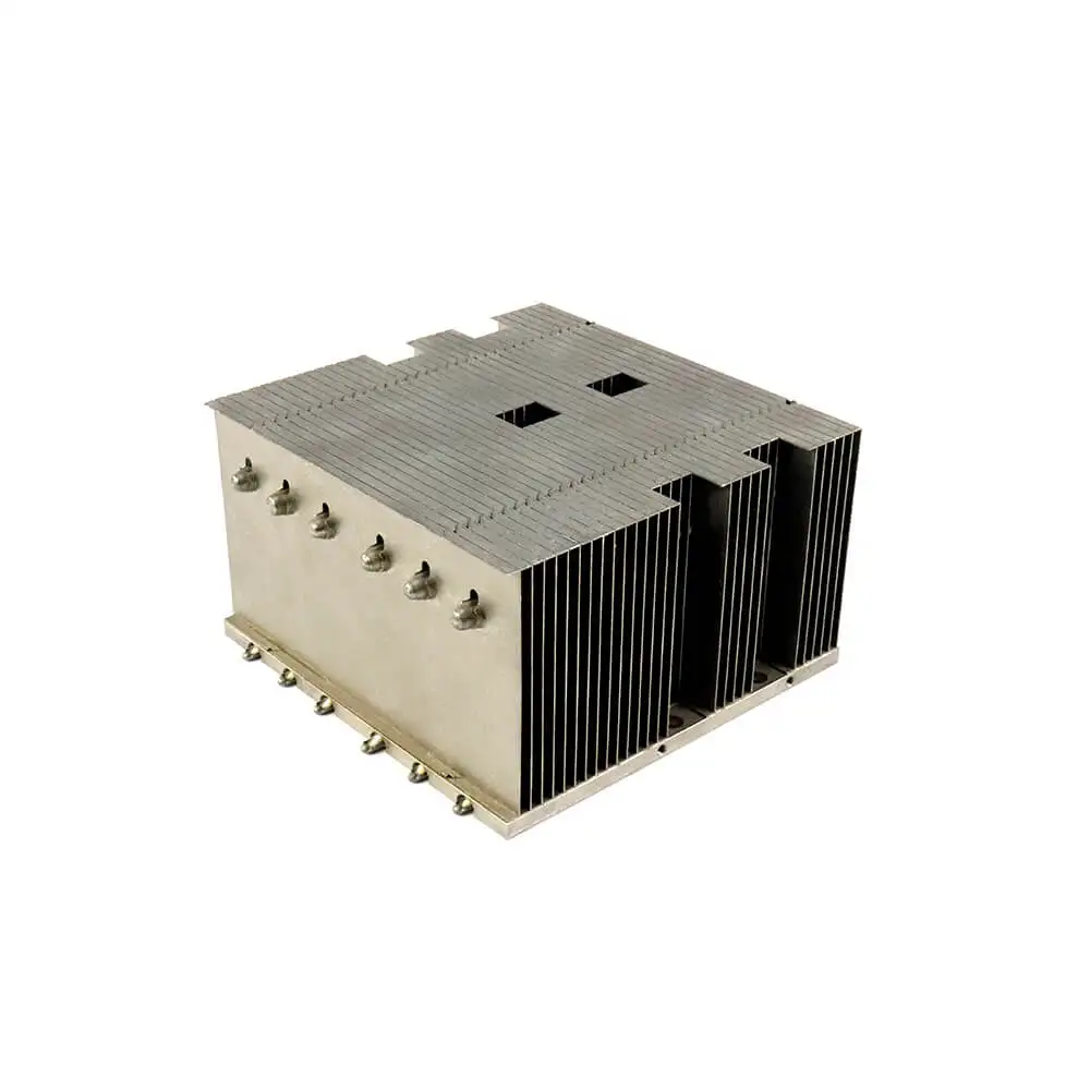 New Product Aluminum Zipper Fin Servers Heat Sink 1U Heat Pipe Servers Buckle Heatsink