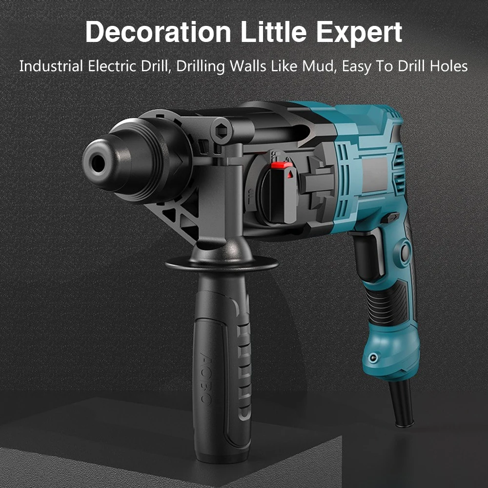 

Impact Electric Drill Portable High Power Tools Multifunctional Industrial Grade Concrete Steel Wood Impact Hammer Drilling Rig