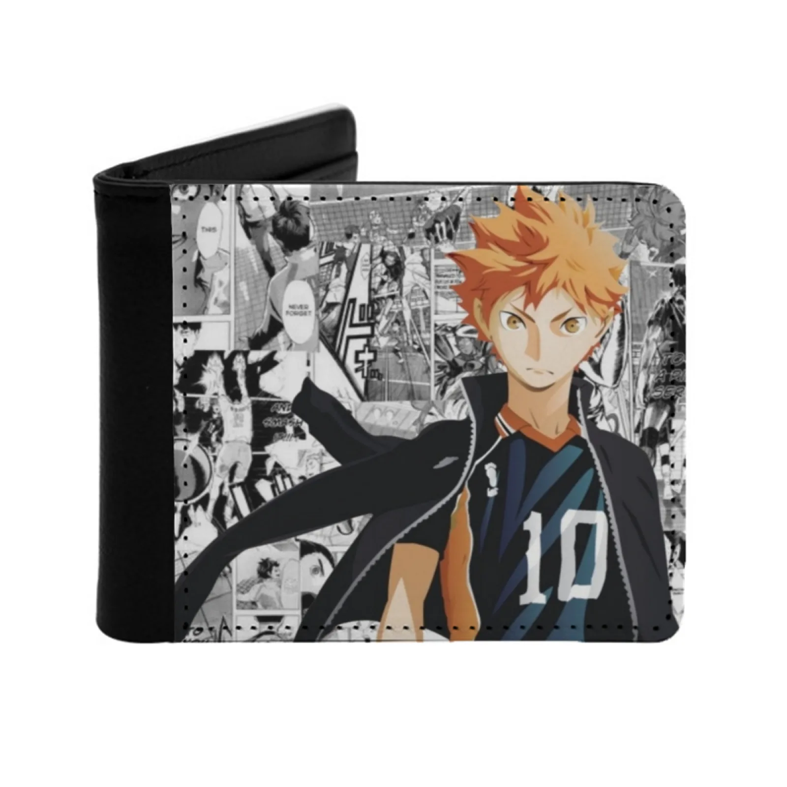 

Haikyu Shoyo Hinata Men's Wallet Pu Leather Wallet Multifunction Credit Card Purse Haikyu Haikyu Anime Haikyu Manga Anime Manga