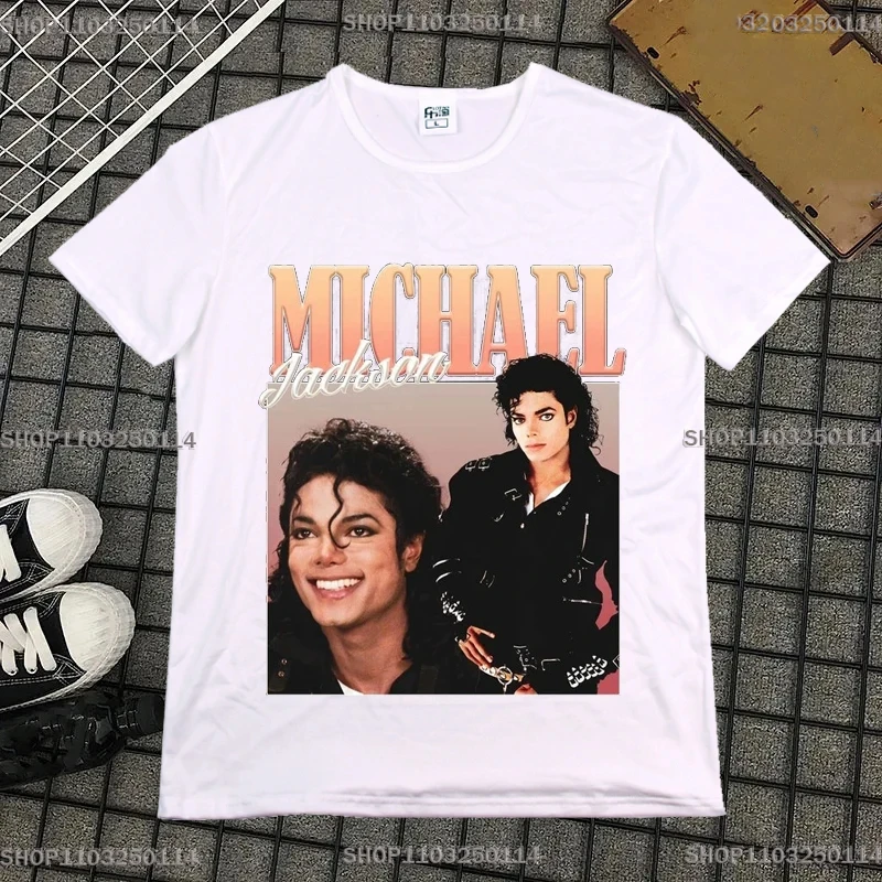 Michael Jackson T Shirt Design Custom Aldult Teen Unisex Digital Printing Tee Shirts Funny Art Streetwear Cartoon Tee  T-Shirt