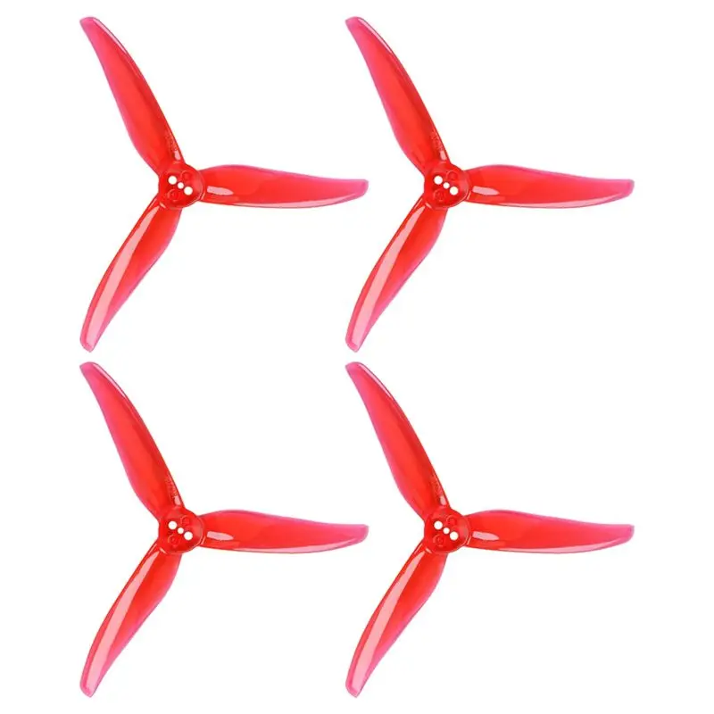 [NEW A09R!】 2Pairs 4023 Propeller 3-Blade PC Props Three-Hole For 1505-3600KV Brushless Motor For RC FPV Drone