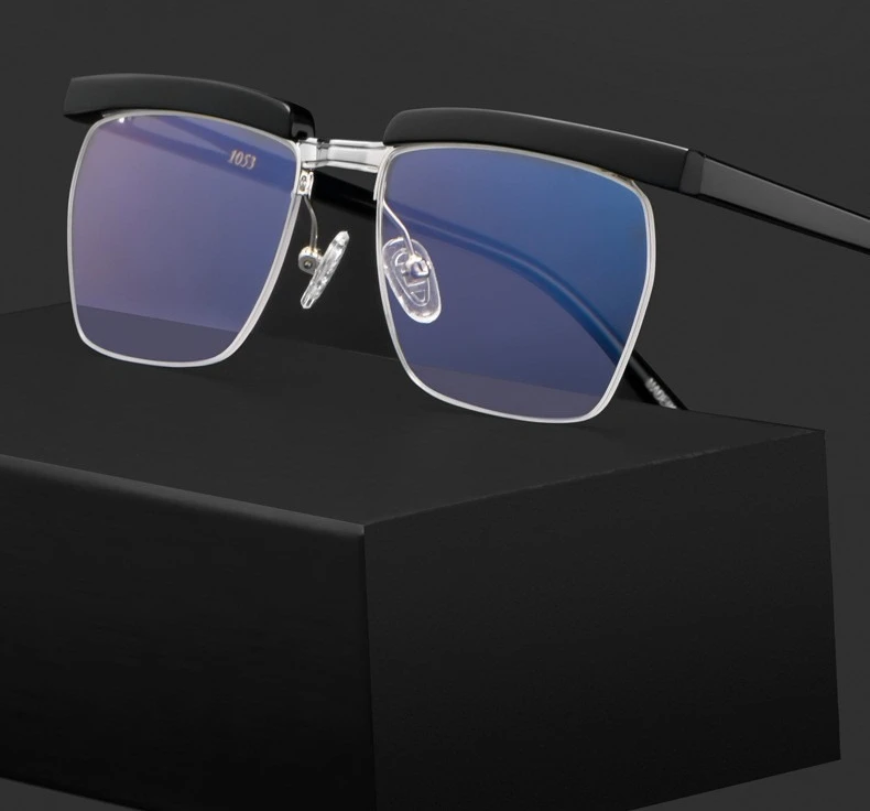 

Pure Handmade Square Acetate glasses frame men women Myopia Presbyopia prescription Lenses attachment eyewear Logo Customization