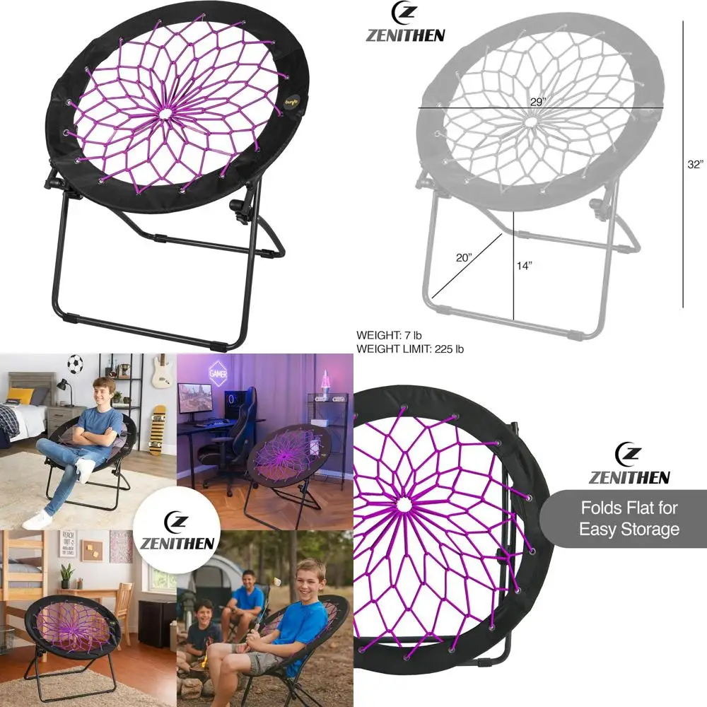 

Портативный складной стул 29 в 1 цвете «сливовый джем» — легкое сиденье для подростков, взрослых, общежитий, спален, кемпинга и игр, нагрузка до 102 кг