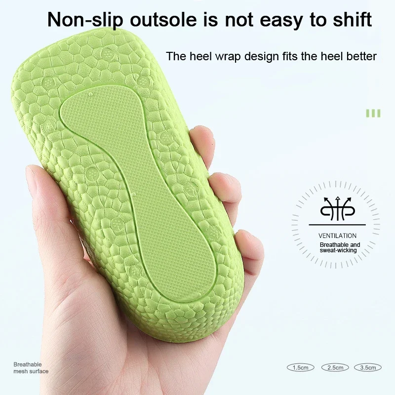 Soletta per aumento di altezza Soletta interna invisibile per rialzo Sneaker Mezza cuscino Scarpe sportive Cuscinetti Boost per uomo Donna 1,5-3,5 CM