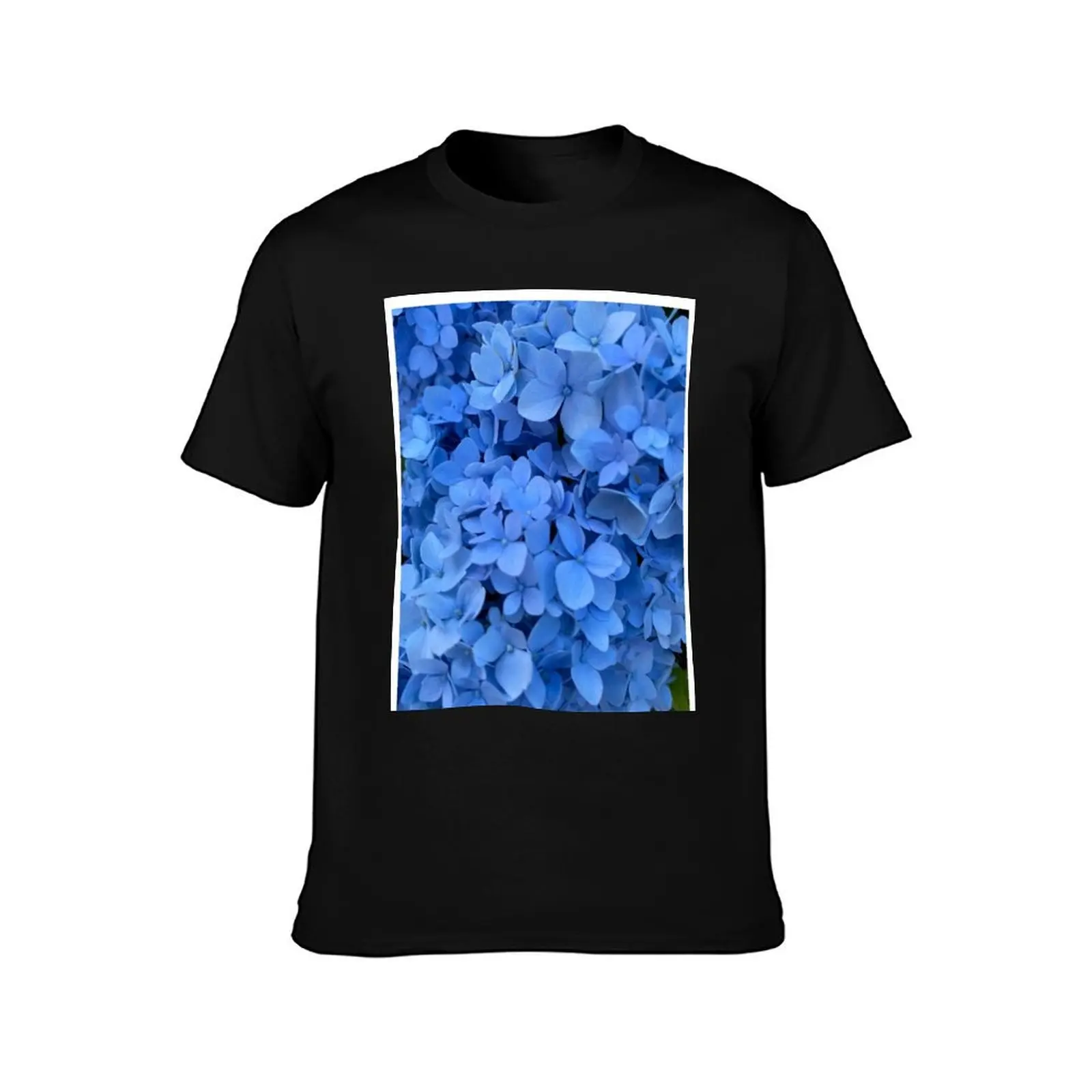 Blue Hydrangea in Full Bloom T-Shirt graphic shirts boys whites man clothes custom shirt mens graphic t-shirts funny