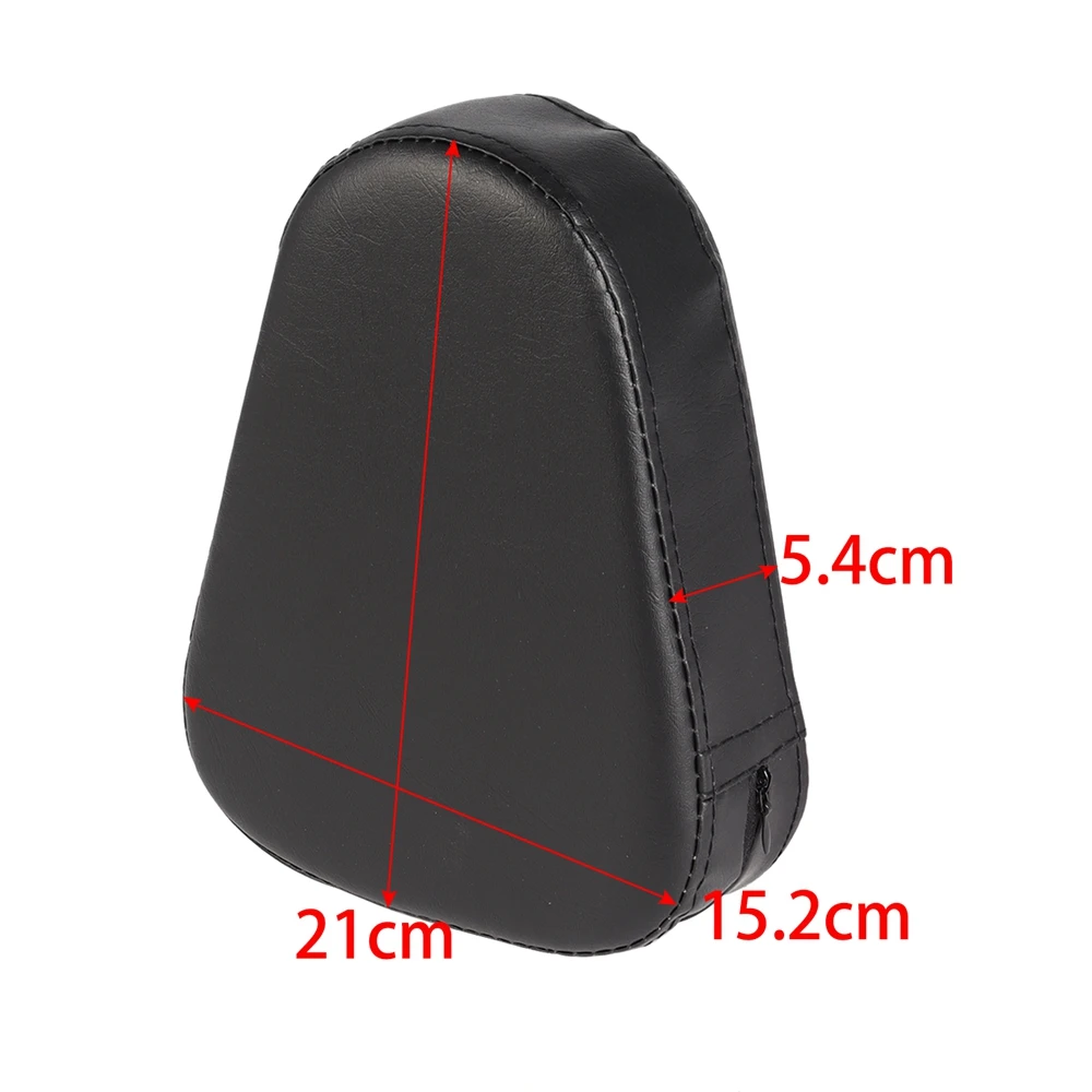 Motorcycle Universal Black Synthetic Leather Sissy Bar Backrest Cushion Pad For Honda For Yamaha For Suzuki