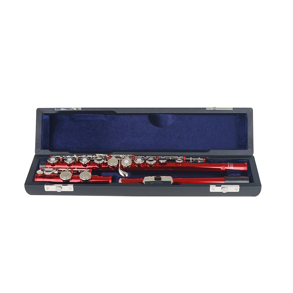 16 Holes Flute Portable Leather Box Oxford Cloth Bag Soft Case Woodwind Musical Instrument Accessories With Padded Flute Parts