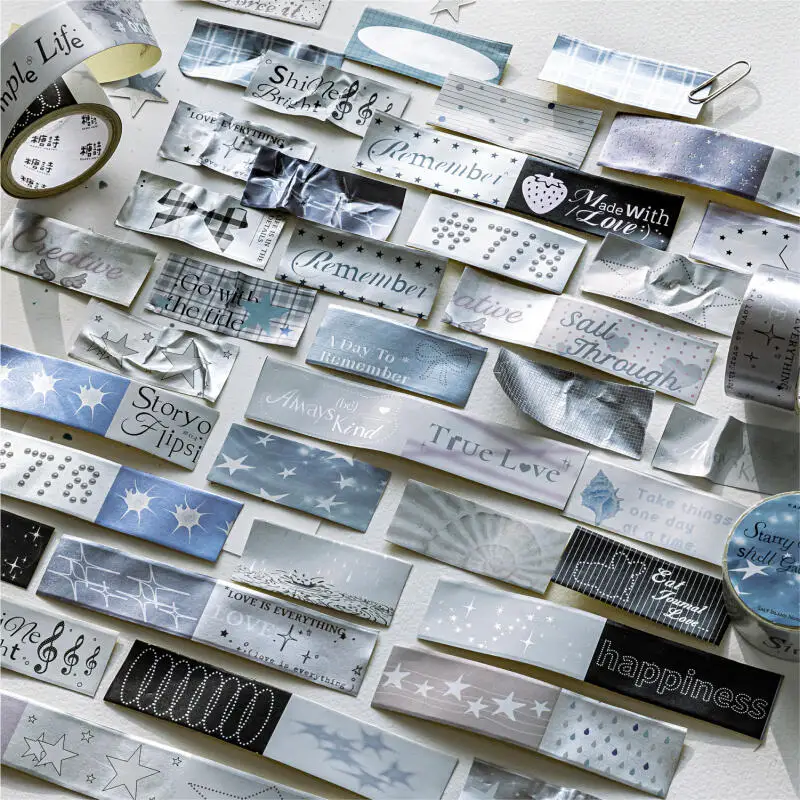 Card Lover 20 mm * 2 m 1 Rolle [Salt Island Notes Series] Roaming Stars Starry Night Shells Cycle Washi Tape Scrapbooking Briefpapier