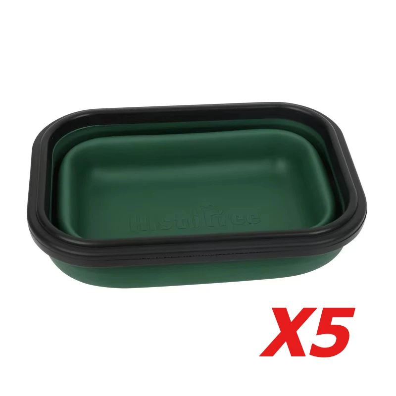 

5 Pcs Pet Folding Bowl Storable Dog Bowl Outdoor Compact Portable Dog Food Bowl Pet Supplies