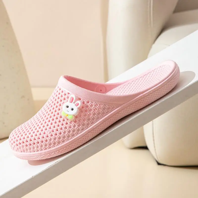

Women's Casual Slip-On Plastic Slippers f-Covered Soft Bot Outdoor Wearable Anti-Slip Breathable Waterproof Sandals