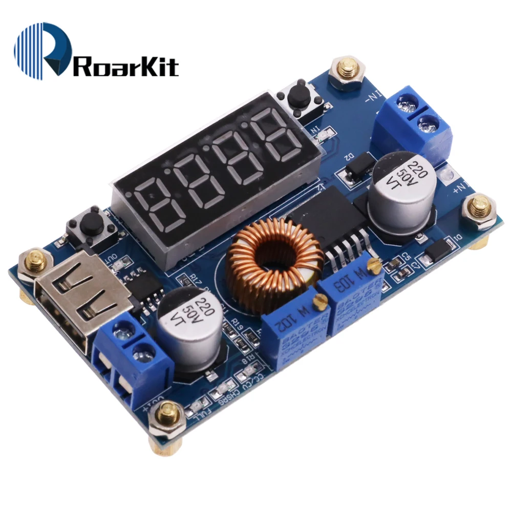 DC-DC XL4015 5A Digital LED Drive Lithum Battery Charger Module CC/CV USB Step Down Buck Converter With Voltmeter Ammeter