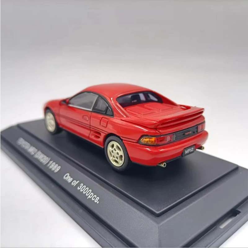 Diecast Original 1:43 Scale Toyota MR2（SW20）1989 Alloy Simulation Car Model Collection Decoration Toy Gift Souvenir Display