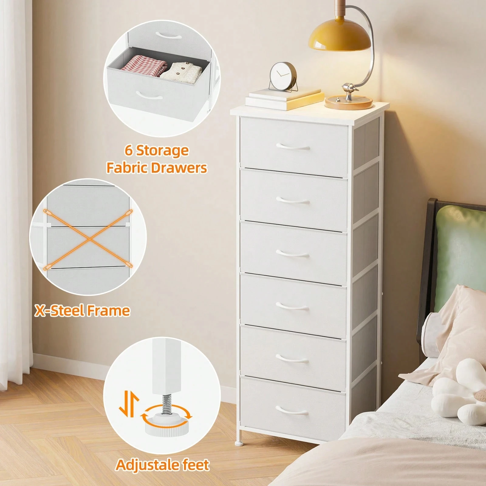 Comodino Tomnk a 6 cassetti, c - Bedroom Furniture recensione e prezzo