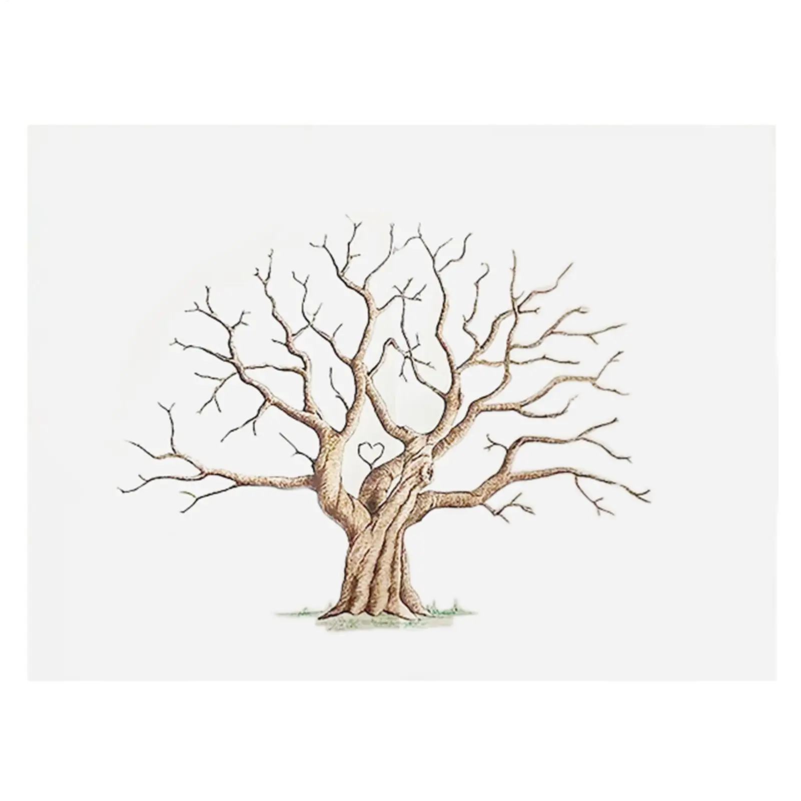 Fingerabdruck-Baum Leinwand Hochzeits-Gästebuch Kreative Haushaltsdekoration Fingerabdruck-Baum Leinwand für Hochzeitsfeiern
