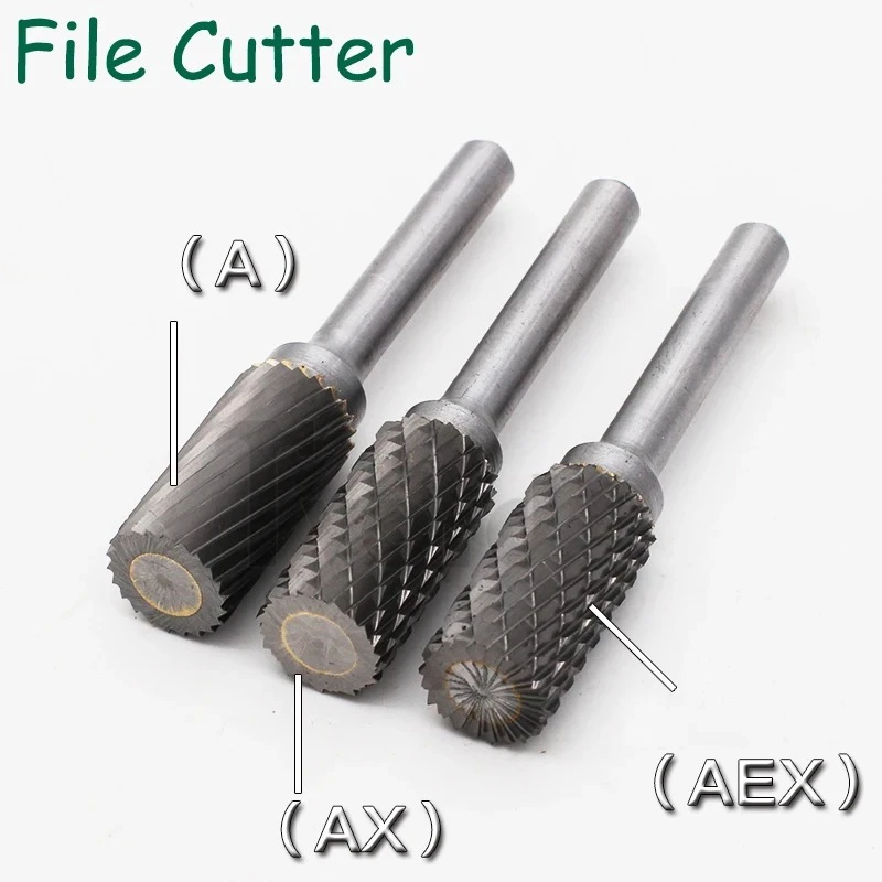 

Tungsten Steel Rotary File 6-16mm Cylindrical Milling Cutter with Cutting Edge Milling Cutter for Metal Woodworking Engraving