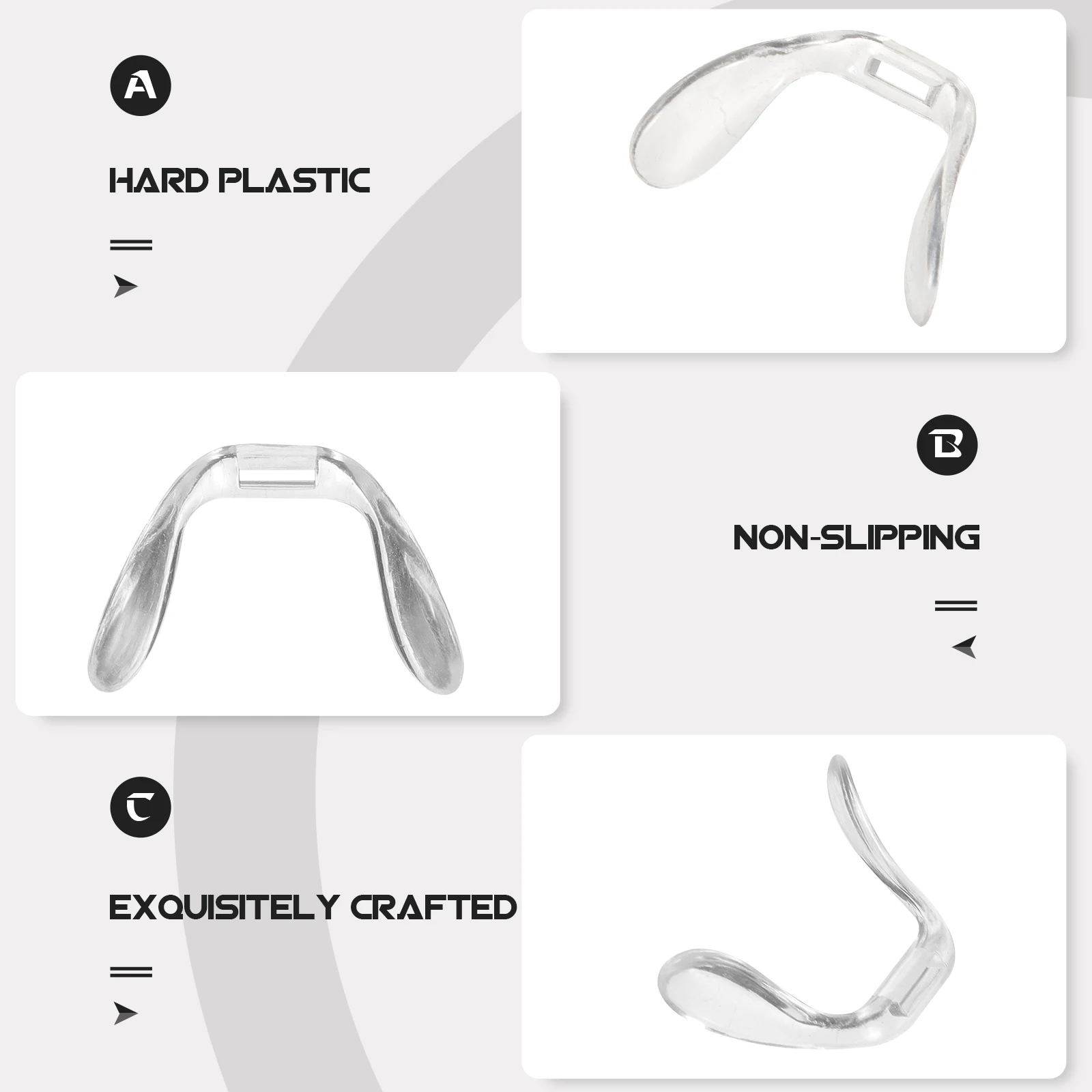 

3Pcs Glasses Nose Pads Durable Comfortable Anti-Deformation Non-Slip Nose Cushions Eyeglass Repair Accessories