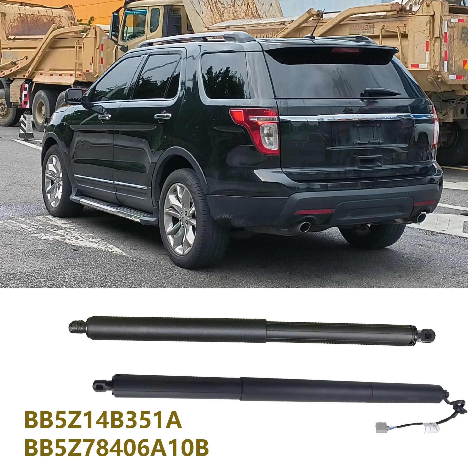 

For 2011-2015 Ford Explore D4 U502 RH Tailgate Gas Spring Struts LH Tailgate Power Lift Supports FB5Z14B351A BB5Z78406A10B