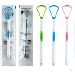 Tong Schraper Borstel Verminderen Slechte Adem Onderhoudt Oral Care Tool Tongreiniger